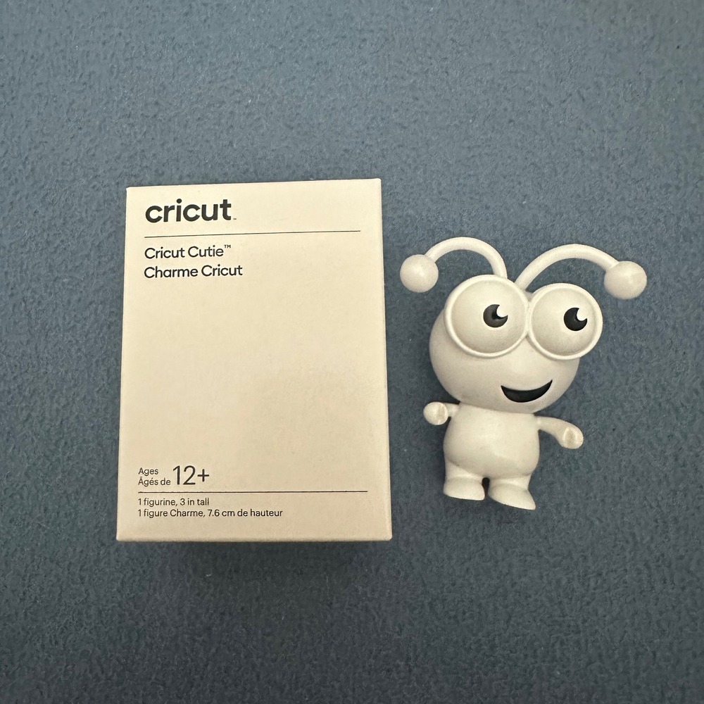 Cricut Cutie White Collectible Figurine 3 Inch Mascot Figure 2006269 with Box